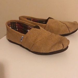 Toms burlap canvas shoes